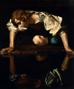 396px-Narcissus-Caravaggio_(1594-96)_edited